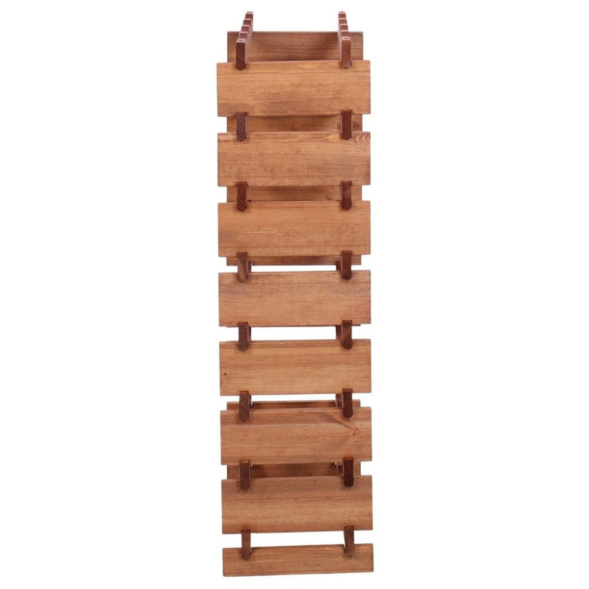 WEINREGAL VINOTECA FLEX PRO HxBxT 107x46x28cm 32 Flaschen auf 8 Ebenen Braun geölt - Braun, Holz (46/107/28cm) - PROREGAL