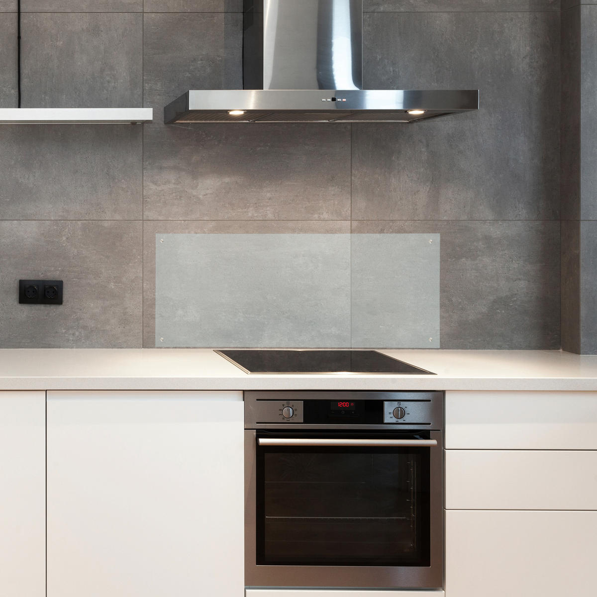 SPRITZSCHUTZ - Transparent, Glas (0.6/100/40cm) - Relaxdays