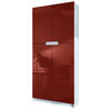 BÜROSCHRANK Logan Fronten in Bordeaux Hochglanz - Bordeaux, Holzwerkstoff (82/185/37cm) - Vladon
