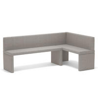 ECKBANK rechts OWEN Webstoff, 142/196 cm Creme - Creme, Holz/Textil (142/196cm) - Idohome