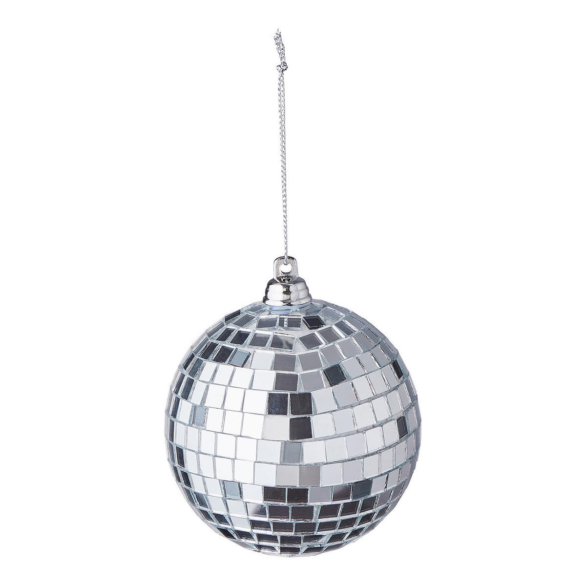WEIHANCHTSBAUMKUGEL (6er-Set) Disco - Silberfarben, Kunststoff (8/8/8cm) - Butlers