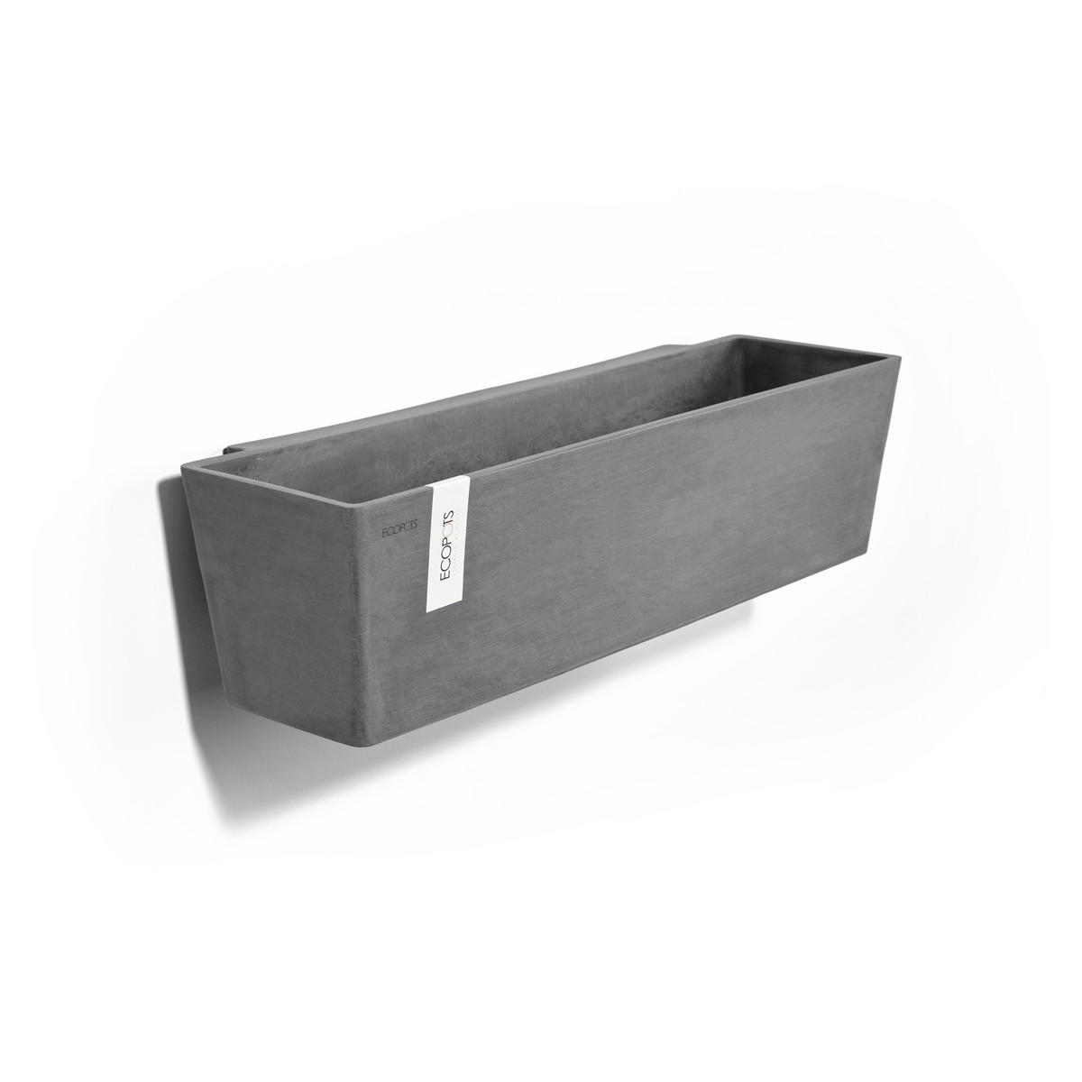 BLUMENTOPF Manhattan Wall 55/15,3 cm Grau - Grau, Kunststoff (55/15.3cm) - Ecopots