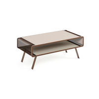 COUCHTISCH TORPE - Kaschmir/Braun, Holzwerkstoff (60/121/45cm) - Meblini