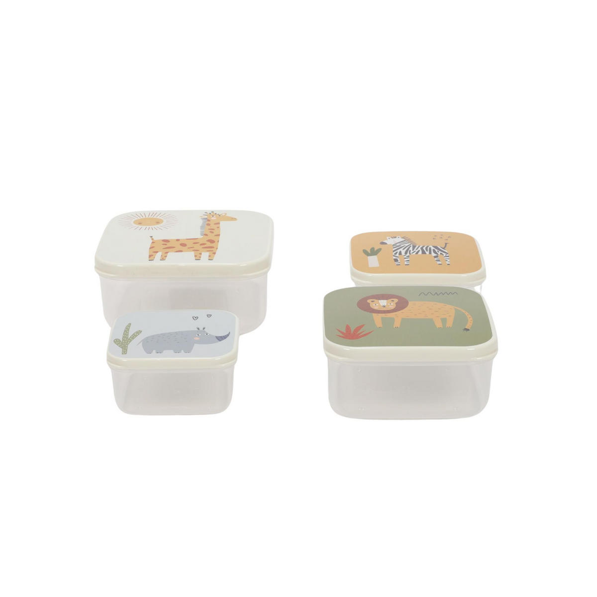 LEBENSMITTELBEHÄLTER für Kinder 14/14/6,5 cm - Multicolor, Kunststoff (14/6.5/14cm) - Excellent Houseware