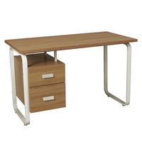 SCHREIBTISCH mit Schubladen PEARL/ Eiche dekor und Metall Weiß - Weiß/Sonoma Eiche, Holzwerkstoff/Metall (120/60/76cm) - Weber Industries