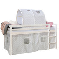 HOCHBETT 90/200 cm Sterne Weiß - Weiß, Holz - Homestyle4u