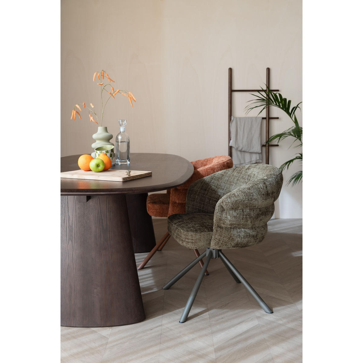 ESSZIMMERSTÜHLE Marjolein Armleuning Grün - 2 er Set - Grün, Kunststoff (62/77/63cm) - Housecraft Living