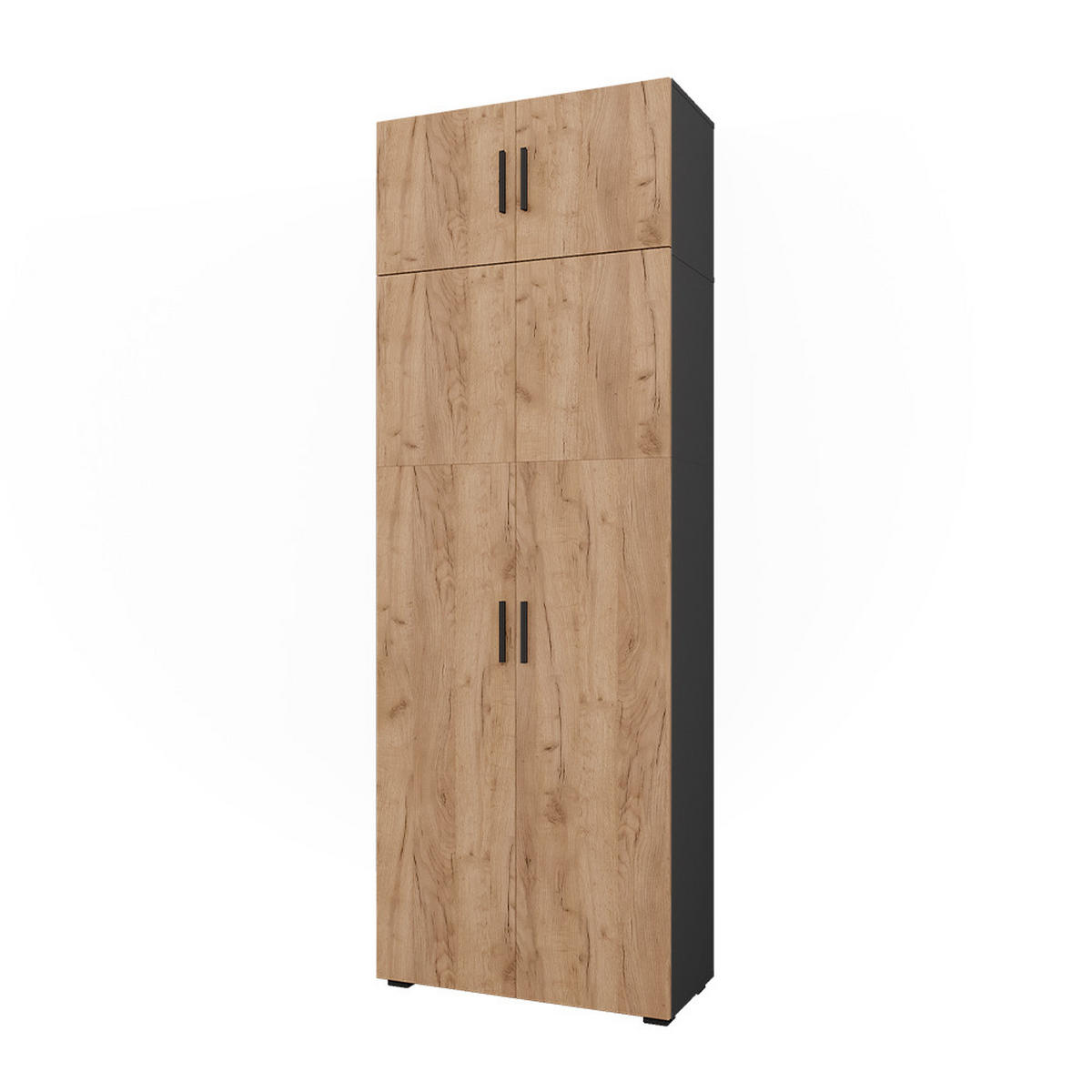 UNIVERZÁLNÍ SKŘÍŇ Ingo Antracit/zlatý dub - antracitová, kompozitní dřevo (80/223.8/37cm) - Vicco