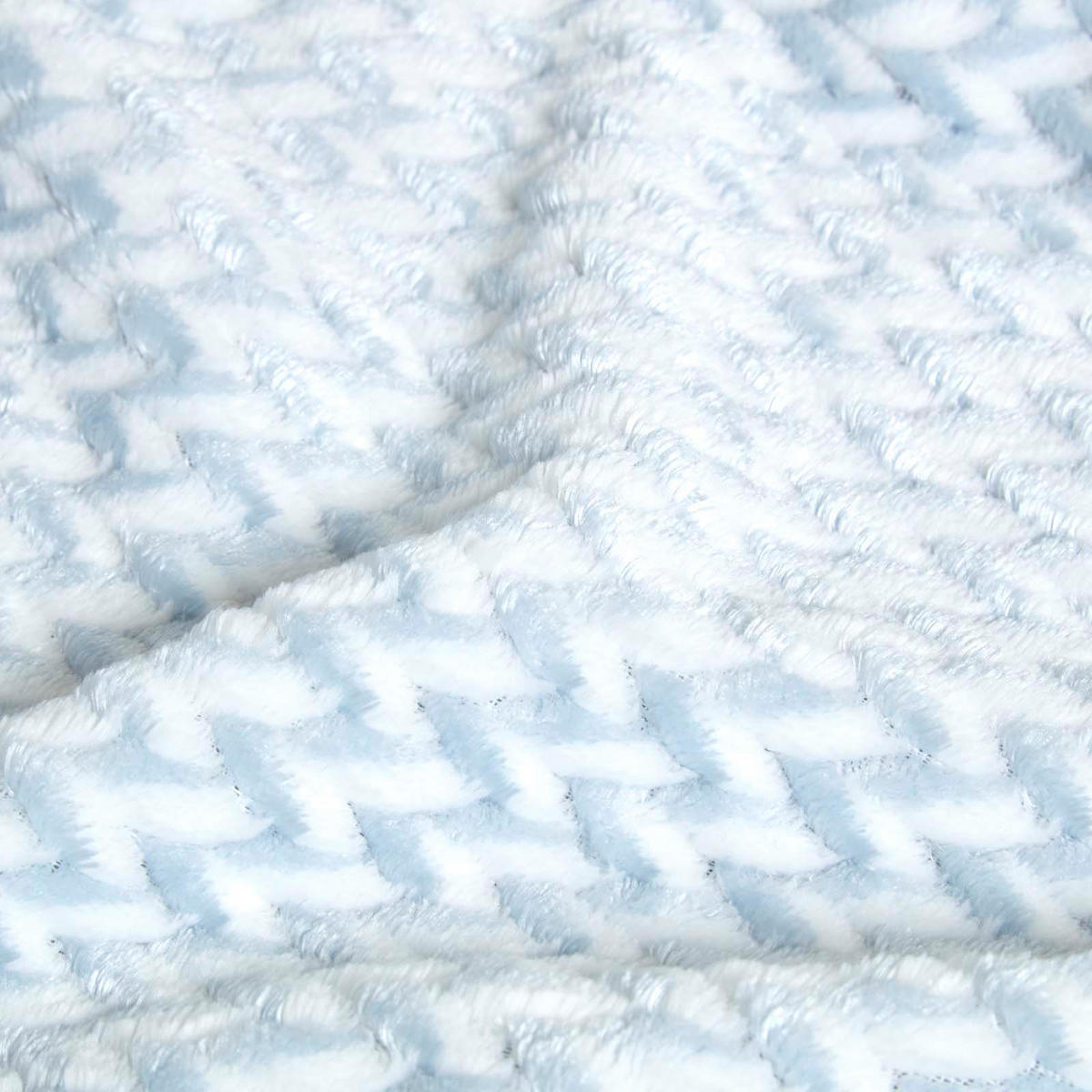 SAMT-WOHNDECKE Mora 130/160 cm, Jacquard - Hellblau, Textil (130/160cm) - Homescapes