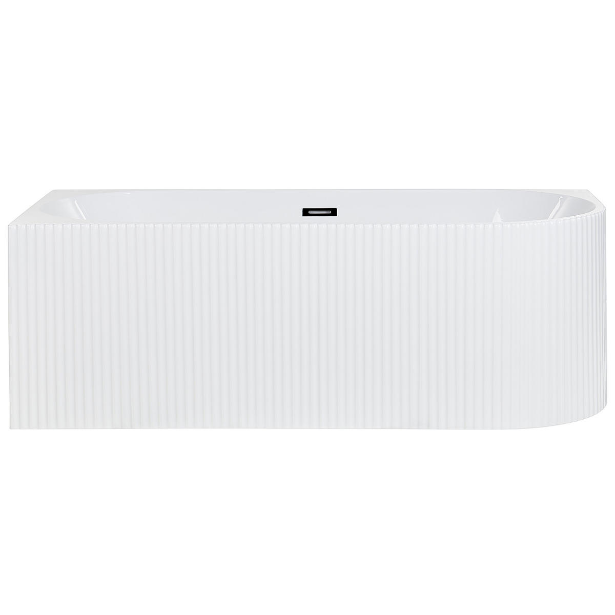 ECKBADEWANNE 80x169x59 cm weiß Gocta - Weiß, Kunststoff (80/59/169cm) - Beliani