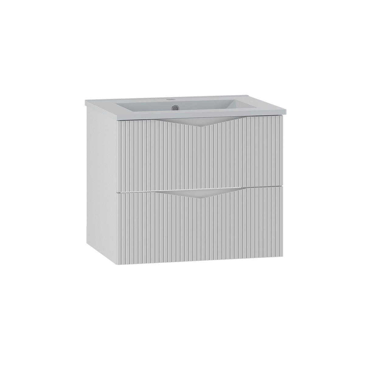 WASCHTISCH 60cm Tao Weiß - Weiß, Holzwerkstoff (60/50/45.8cm) - Petits-meubles