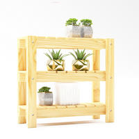 KÜCHENREGAL Multia - Naturfarben, Holz (43/40/15cm) - [en.casa]