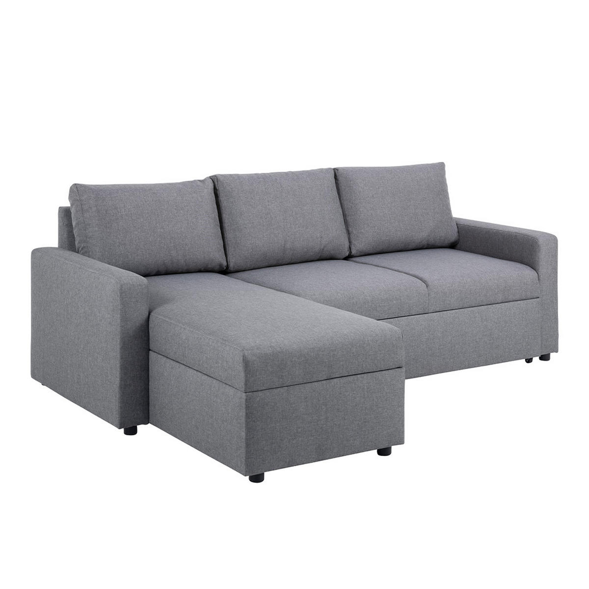 SCHLAFSOFA grau - Grau, Holzwerkstoff (218/155cm) - ebuy24
