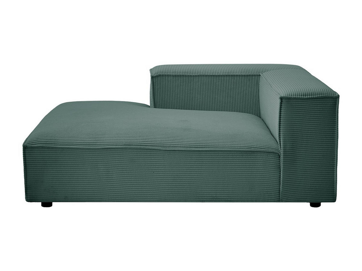 RECAMIERE ohne Schlaffunktion - 1 Person - samt - grün Ruzolo - Grün, Textil (120/67/169cm) - Vente-Unique