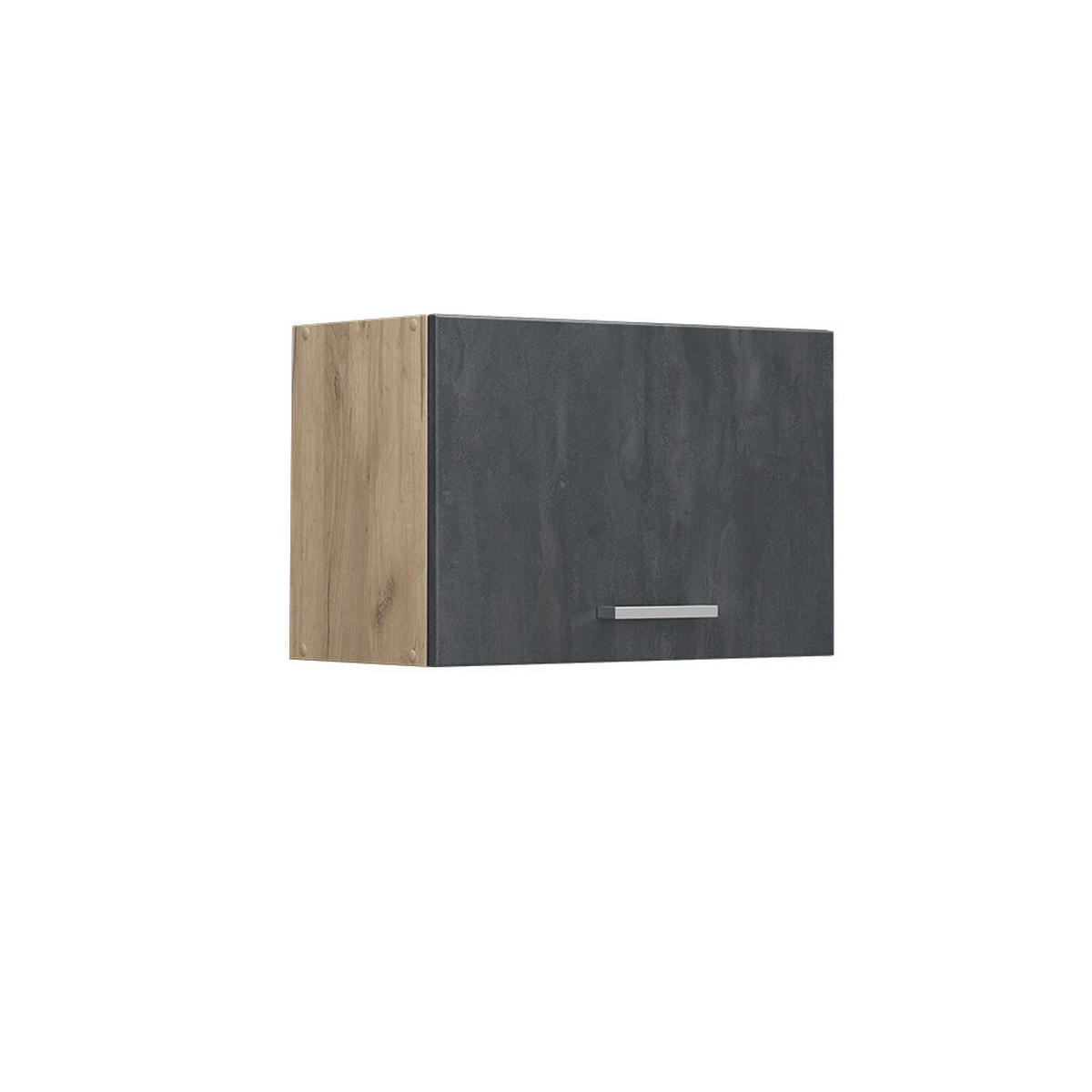 HÄNGESCHRANK R-Line Schwarz Beton 60 cm Flach - Honigeiche/Eiche Wotan, Holzwerkstoff (60/40/31cm) - Vicco