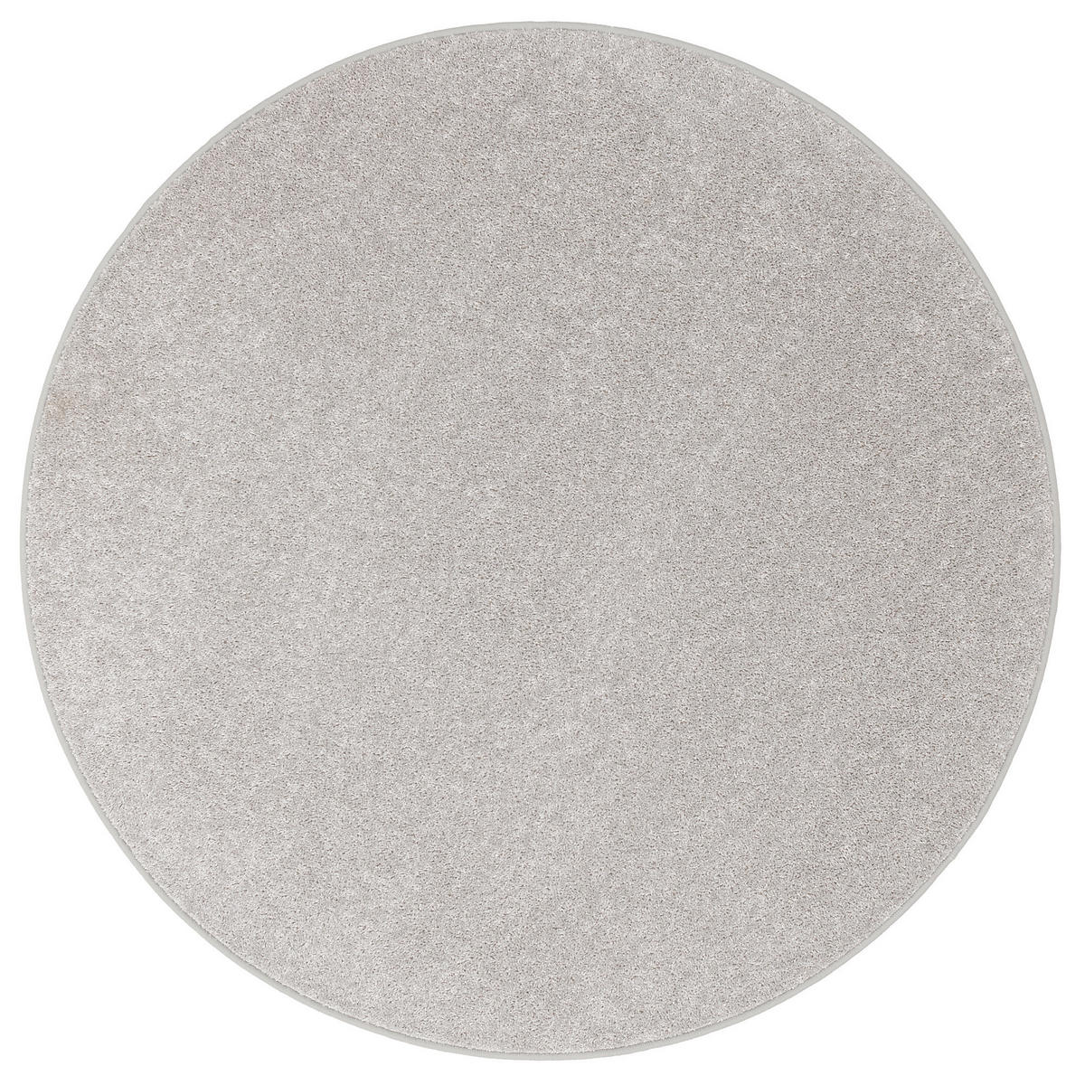 HOCHFLOR VELOURS TEPPICH COTTAGE RUND - Silberfarben, Textil (133/133cm) - Snapstyle