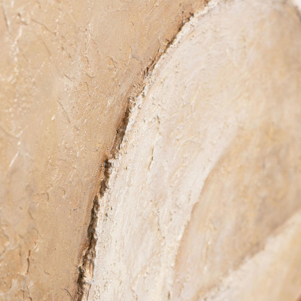 GEMÄLDE Raum der Formen Schattenfugenrahmen Beige 120x60 cm - Beige, Holz (120/60cm) - YS-art gallery
