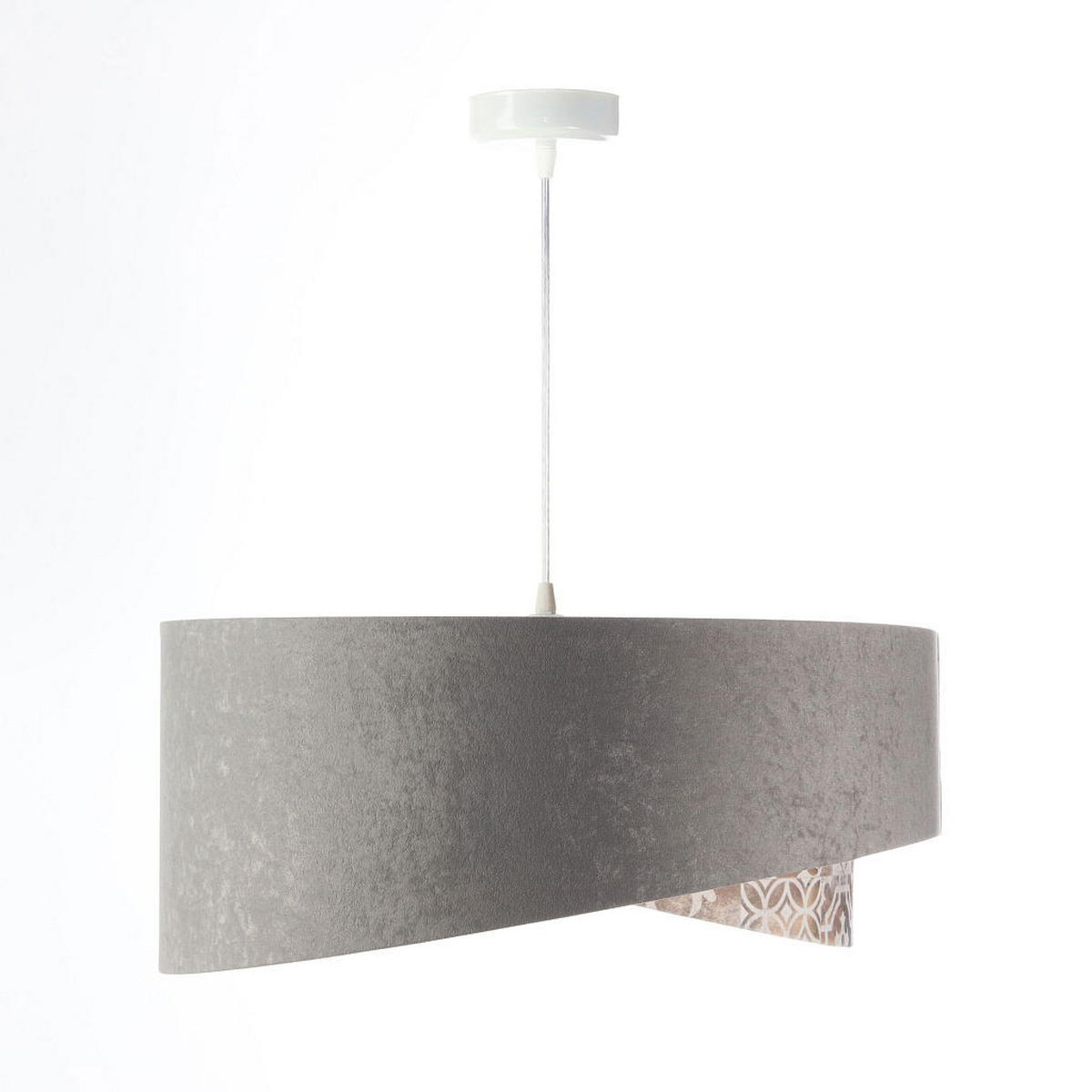 HÄNGELEUCHTE Grau 50/23 cm - Goldfarben, Kunststoff (50/1/23cm) - ONZENO