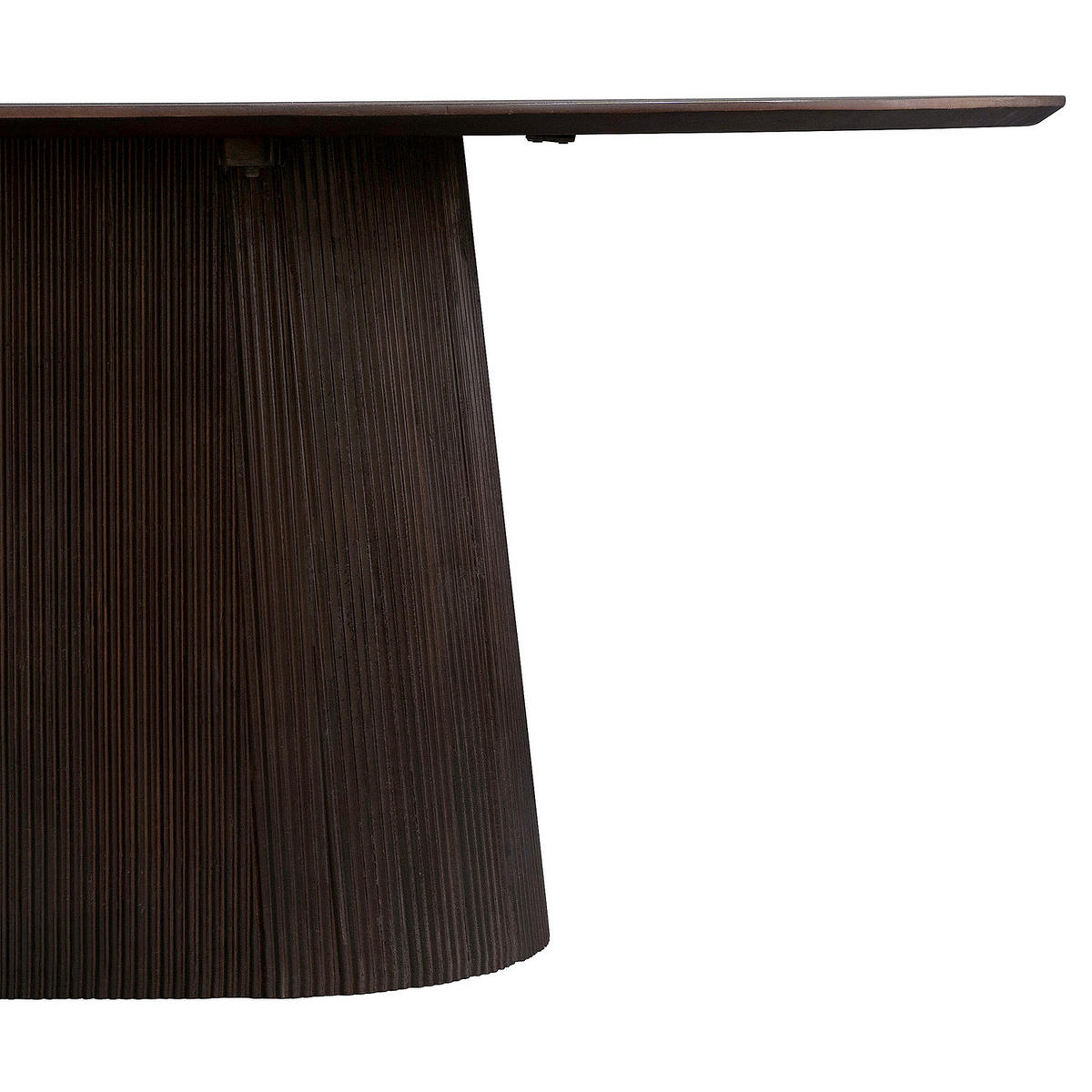 MASSIVER ESSTISCH - Mango massiv - Dunkelbraun/Braun, Holz (100/180/76cm) - home24
