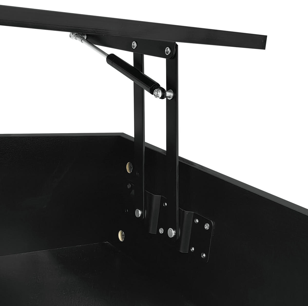 COUCHTISCH 100/50/45 cm in Schwarz mit LED-Beleuchtung und Hochglanz - Schwarz, Holzwerkstoff (100/50/45cm) - Flora Grace