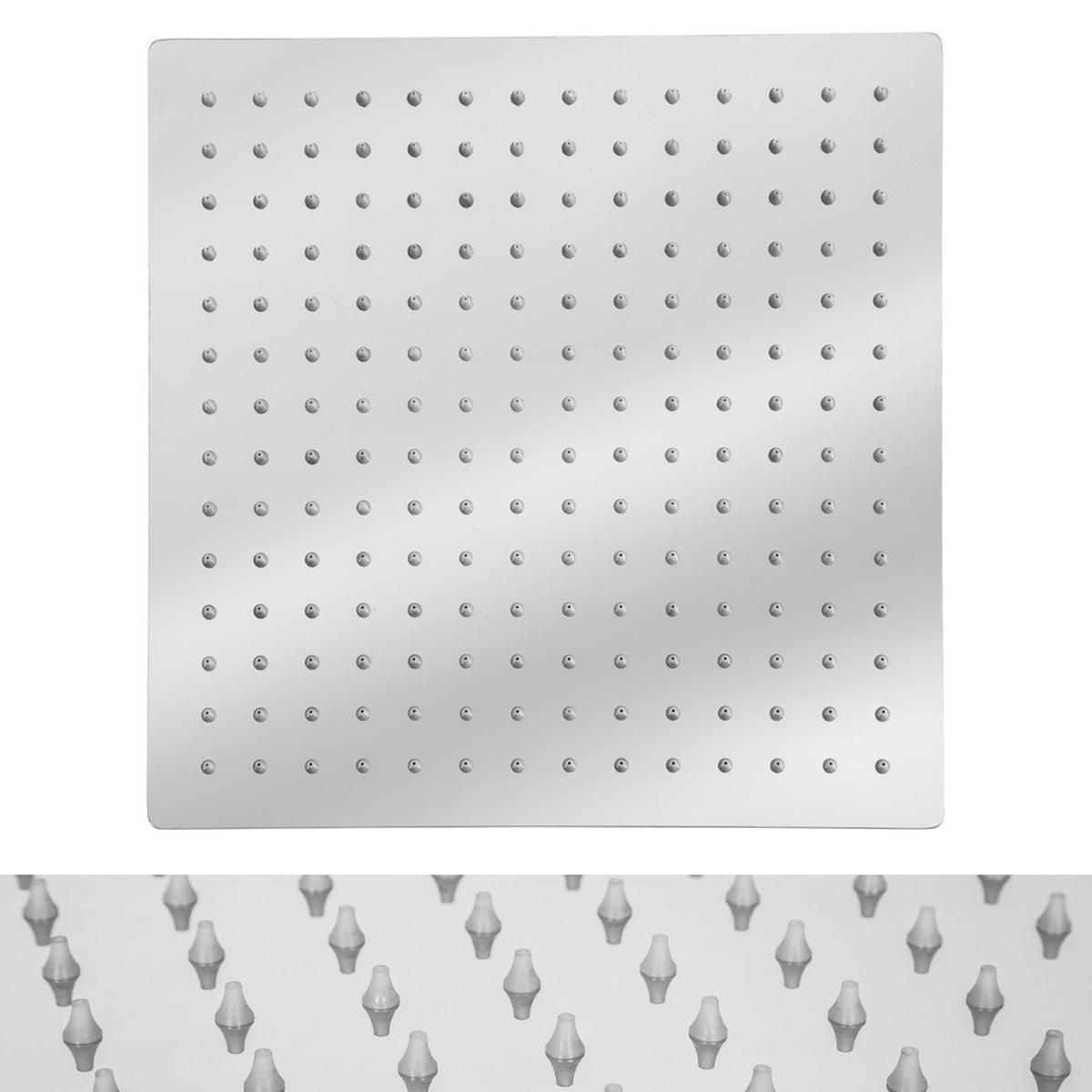 REGENDUSCHKOPF ,1/2 Zoll Gewinde,silber - Silberfarben, Metall (30/4.5/30cm) - tectake