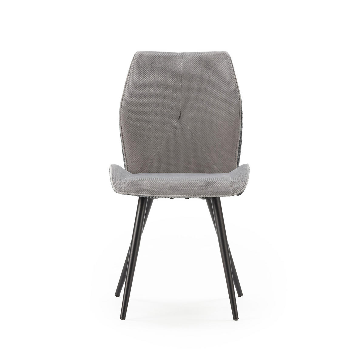 ESSZIMMERSTUHL Adaya Grau 46/62/49 cm 2er-Set - Grau, Textil (62/49/46cm) - Calicosy