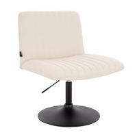 LOUNGESESSEL EMILY Leinenoptik Creme - Creme, Textil (64/96/66cm) - SVITA