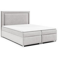 BOXBETT mit Bettkasten Trinity K-3 Bonellfederkern - Silberfarben, Holz/Holzwerkstoff (180/200cm) - Best For Home