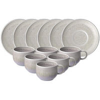 ESPRESSOTASSEN MIT UNTERTASSEN Perlemor Sand beige 60 ml 6er Set - Beige, Keramik (12/7/12cm) - like.Villeroy & Boch