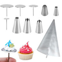 KUCHENDEKORATIONS-WERKZEUG-SET 10-teilig - Silberfarben, Metall (11.5/1/30.5cm)