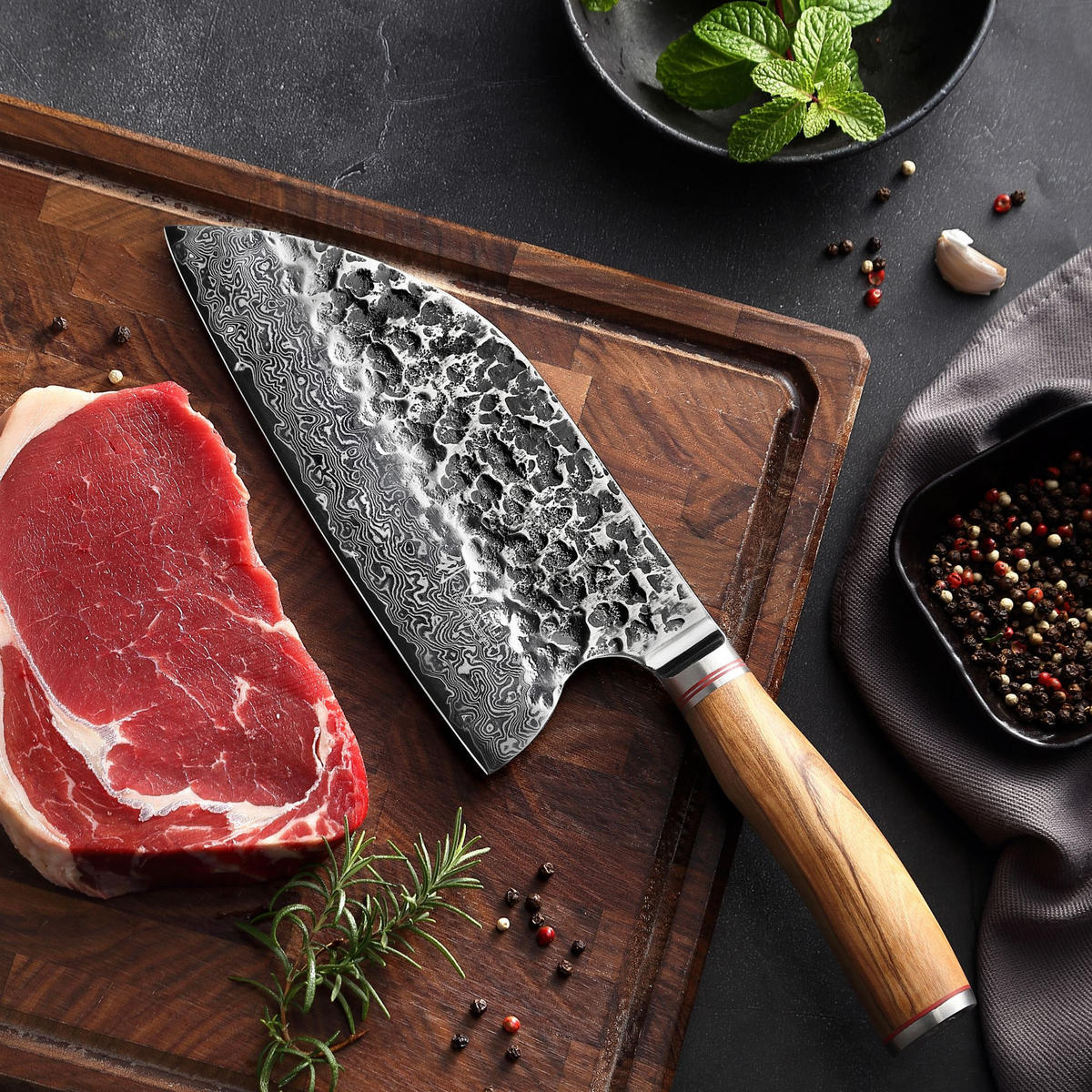 CHAI DAO 20 cm - Braun, Holz/Metall (34cm) - Wakoli