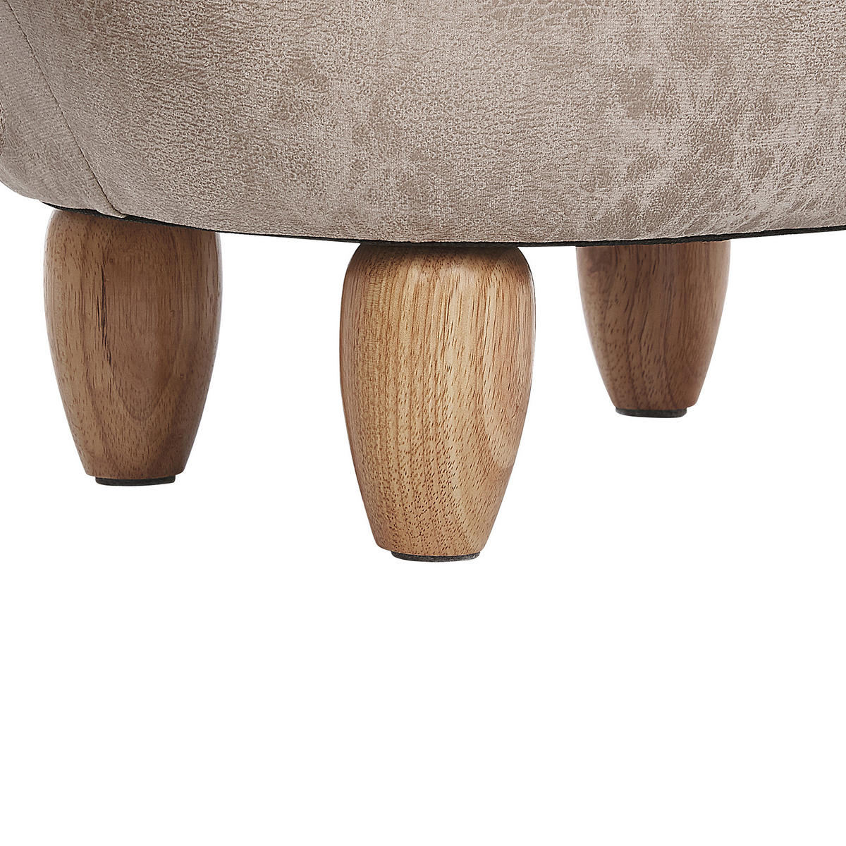 HOCKER Jumbo 63/34/38 cm - Grau, Kunststoff/Textil (34/38/63cm) - Beliani