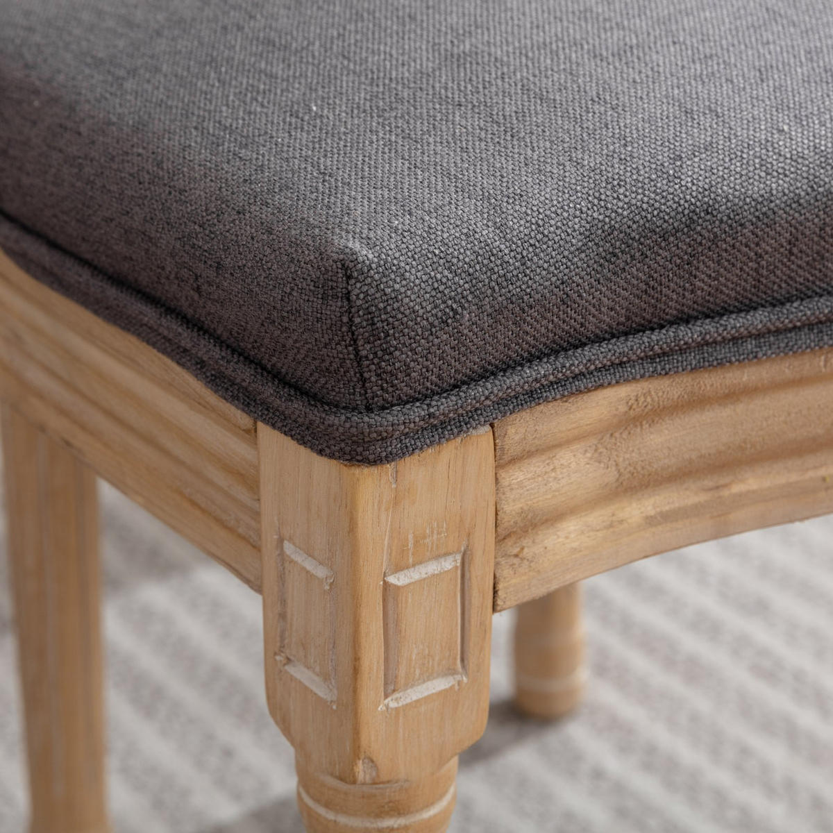 ESSZIMMERSTÜHLE 2er Set Medaillonstuhl mit Wiener Geflecht, Grau - Beige/Naturfarben, Holz (49/95/59.5cm) - LVHOM