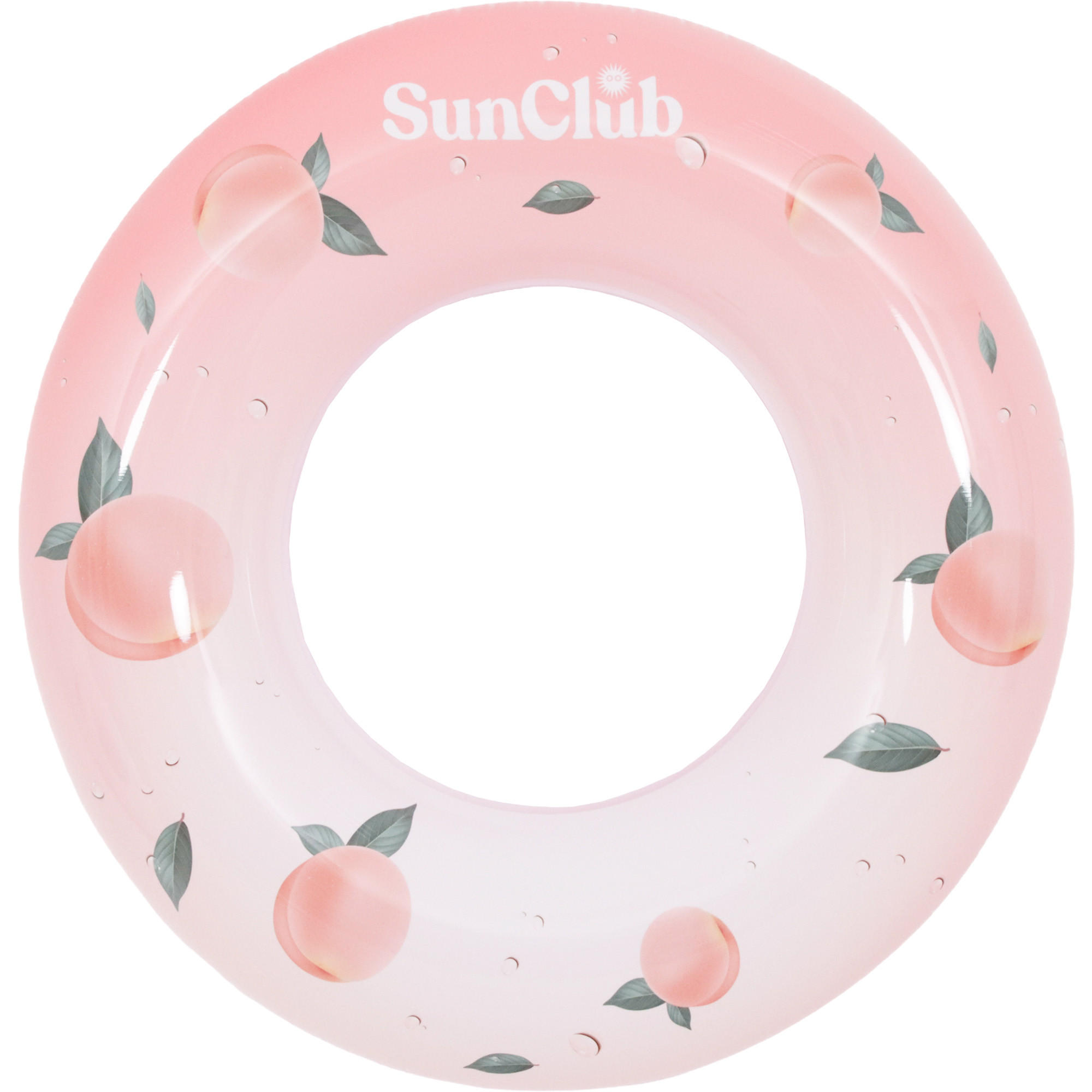 SCHWIMMREIFEN Pfirsich Ø106 cm mit Sicherheitsventil und Pfirsich-Design - Multicolor, Kunststoff (106/106cm) - Avenli