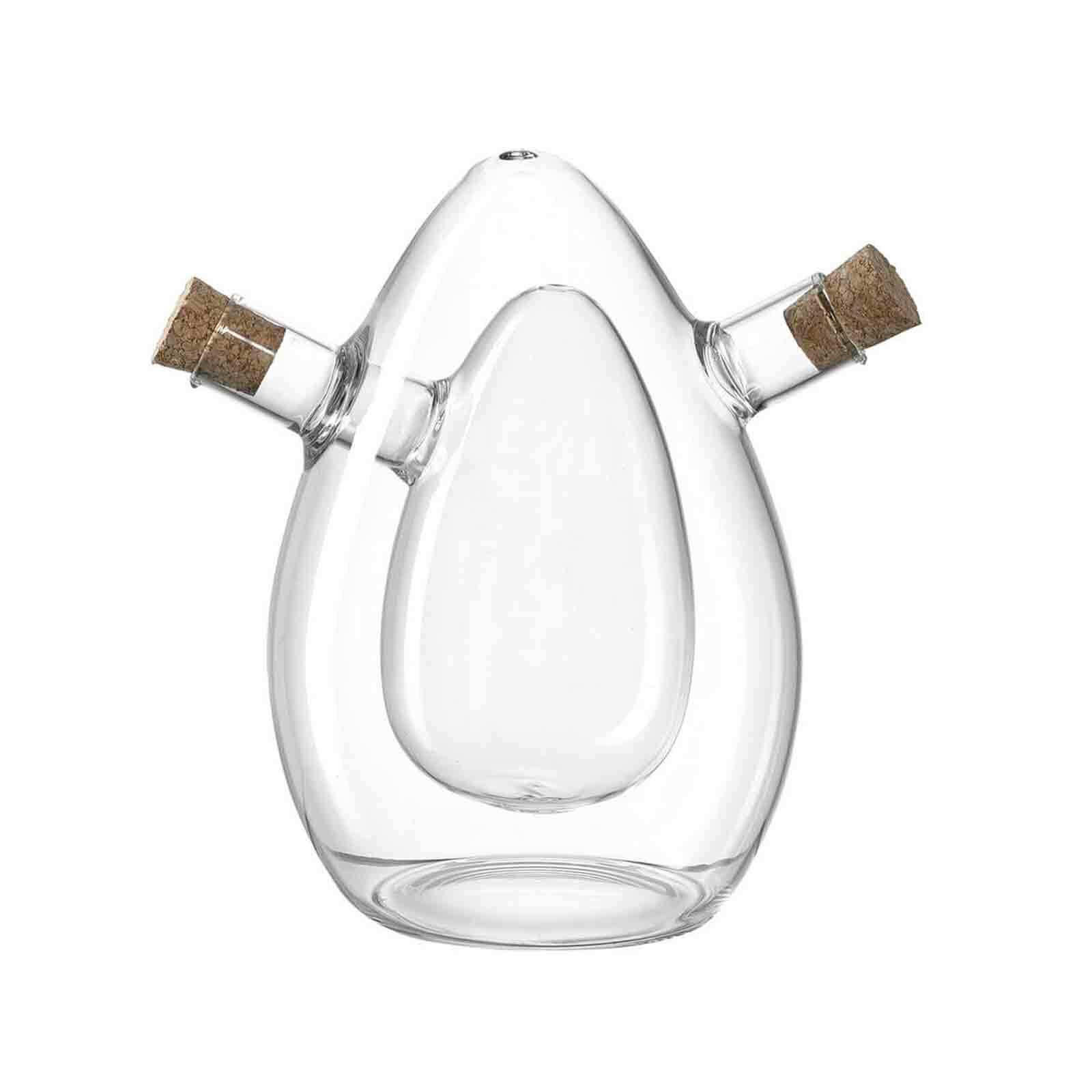 ESSIG- UND ÖLFLASCHE Cucina transparent - Transparent, Glas (1/1/1cm) - Leonardo Living