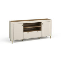 KOMMODE Monta mit 2 Türen und 1 Schublade, Kaschmir - Kaschmir, Holzwerkstoff (177/84/40cm) - Beautysofa