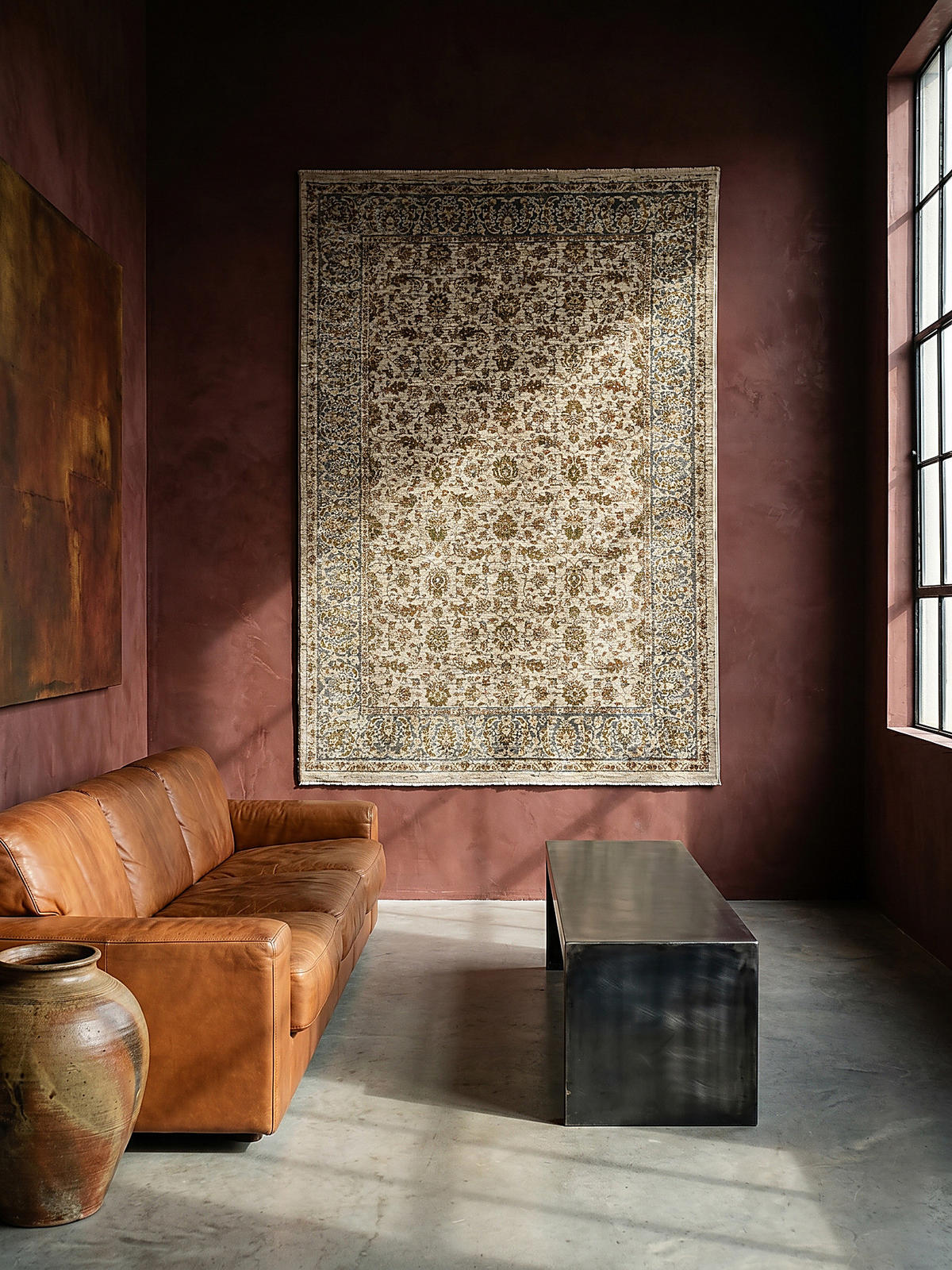 ORIENTTEPPICH Vintage Blumen-Muster, Wohnzimmer Erdtöne-Grün Rechteckig 160x230 - Grün, Textil (230/160cm) - KADIMA DESIGN