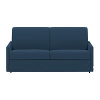 SCHLAFSOFA - 3 Personen - Stoff - Marineblau - - Dunkelblau, Textil (170/97/223cm) - Vente-Unique