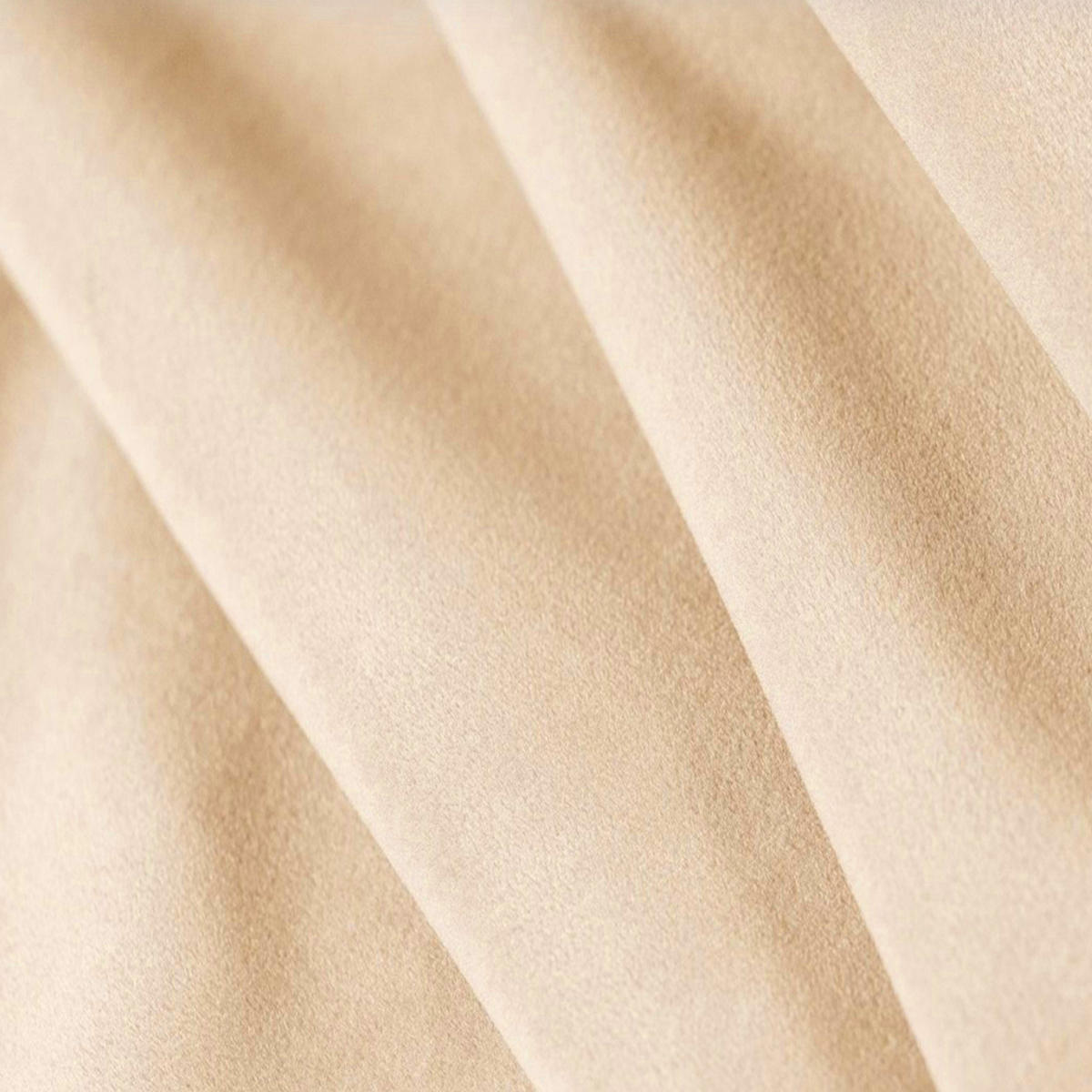 ECKSOFA Valencia L Form Samtstoff Beige - Beige, Textil (229/229cm) - Sofa Dreams
