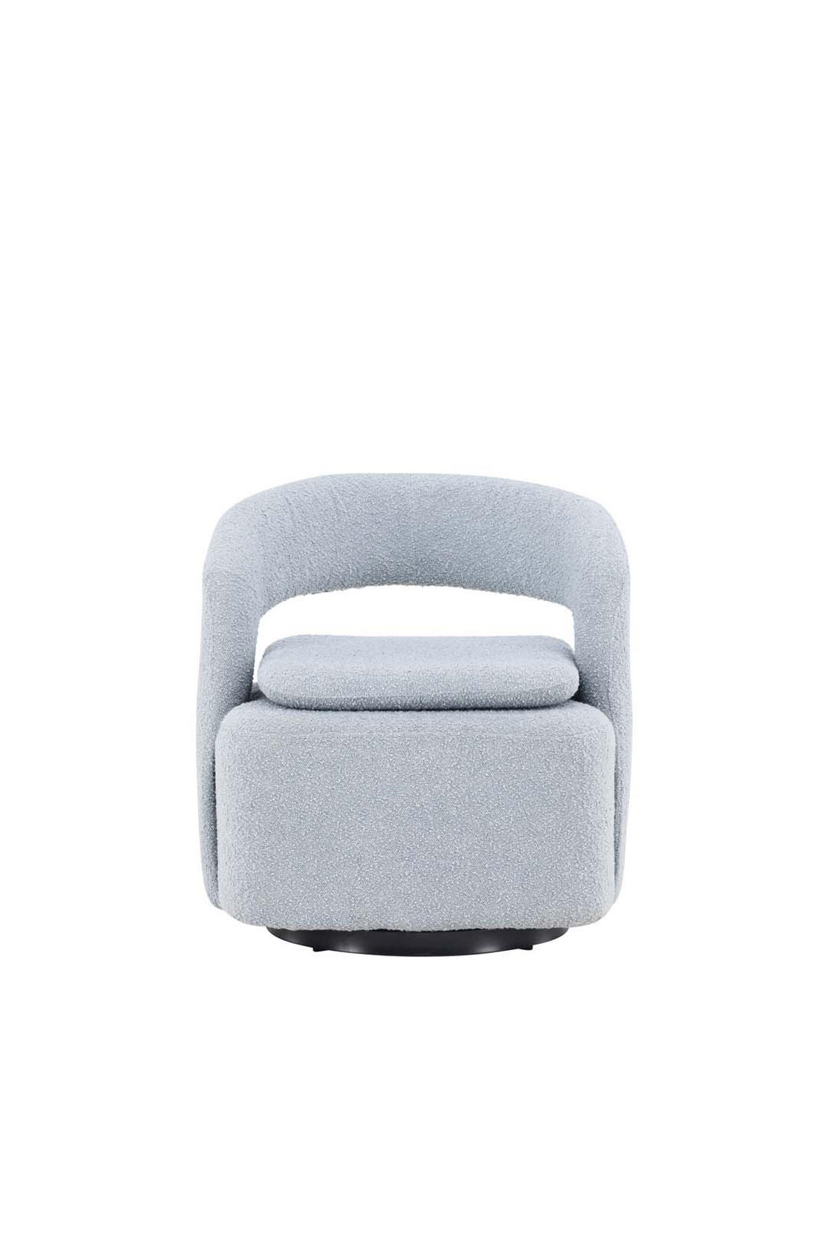 SESSEL, Laurel, Blau, Stoff, 69 x 72 x 75 cm - Blau, Textil/Metall (69/75/72cm) - ebuy24