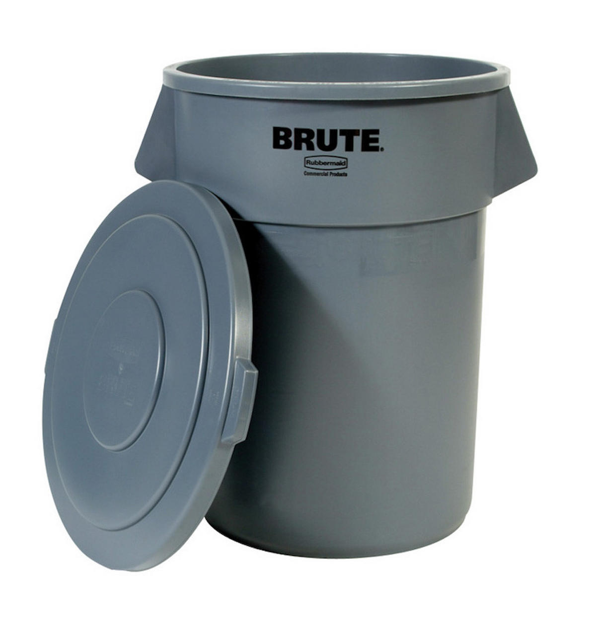 MÜLLEIMER Mit Belüftungskanälen 208,2 Liter Kunststoff Grau - Grau, Metall (67/83.3/67cm) - PROREGAL