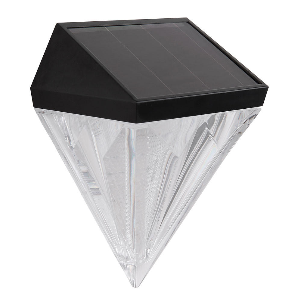LED AUSSEN-WANDLEUCHTE Klar Diamant-Design - Klar, Kunststoff (5.4/12/9.8cm) - Globo Lighting