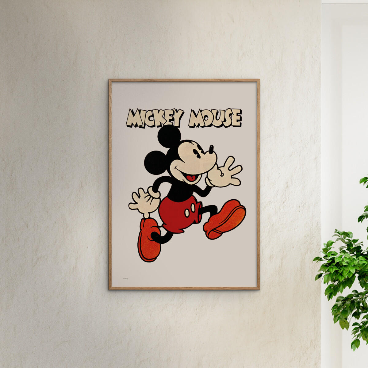 POSTER Disney - Mickey Mouse Vintage No. 01 - Beige, Papier (30/40/0.1cm) - Poster&Frame