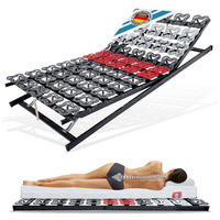 TELLER-LATTENROST manuell Verstellbar TerraMed T-Flex 140x200 cm 12,5 cm Hoch 5-Zonen - Anthrazit/Schwarz, Holz (140/200cm) - Matratzen Perfekt