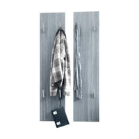 GARDEROBENPANEEL Wandpaneel Avola-Anthrazit - Anthrazit, Holzwerkstoff (120/28/2cm) - Vladon