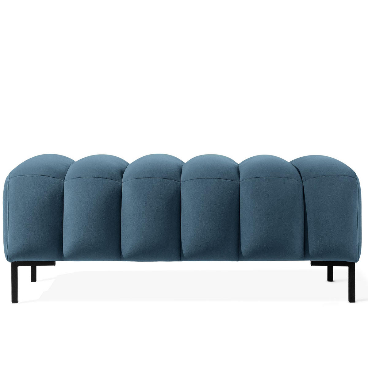 SITZHOCKER Polsterhocker PECCO, Veloursstoff - Schwarz/Rosa, Holz/Textil (120/50/50cm) - KONSIMO®