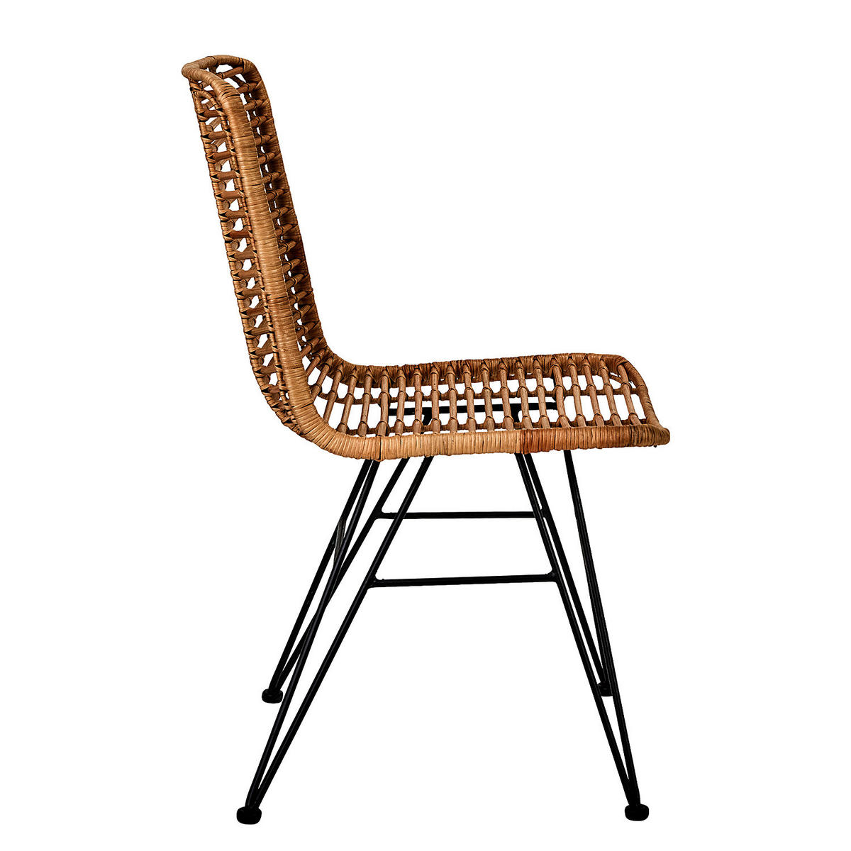 STUHL Hacienda - Braun, Naturmaterialen (58/90/48cm) - Butlers