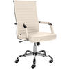 DREHSTUHL Lederlook creme - Creme, Textil/Metall (51/98/63cm) - CLP