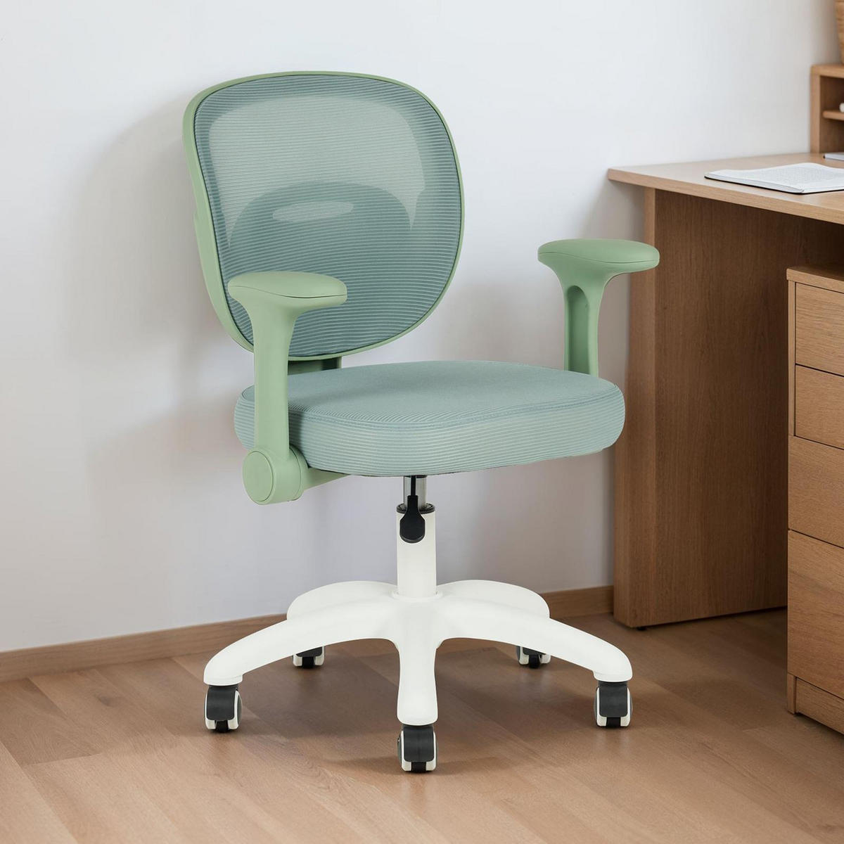 KINDERDREHSTUHL AMELIA - Grün, Textil (57/90/50cm) - IDIMEX