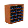 WEINREGAL Vincellar Mod 60x60x30 cm Standard Modul Für 30 Flaschen Massives Kiefernholz Braun Geölt - Braun, Holz (60/60/30cm) - PROREGAL